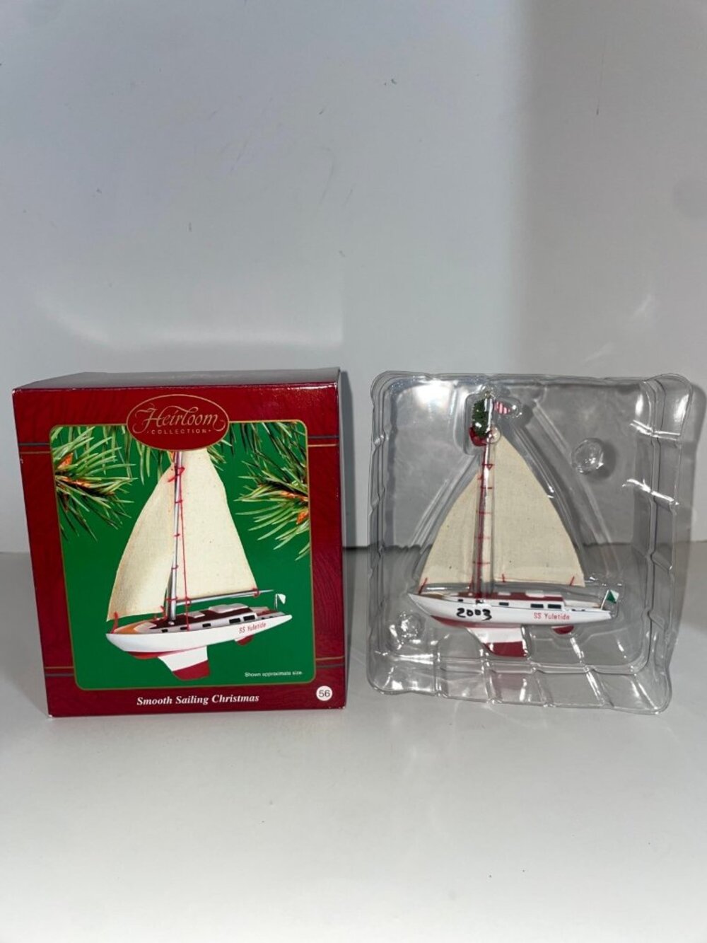 Vintage Heirloom Collection Carlton Cards Ornament 2003 Smooth Sailing Christmas